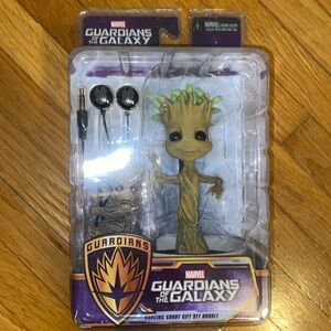 Neca Guardians of the Galaxy Dancing Groot Gift Set Bundle— Limited Edition